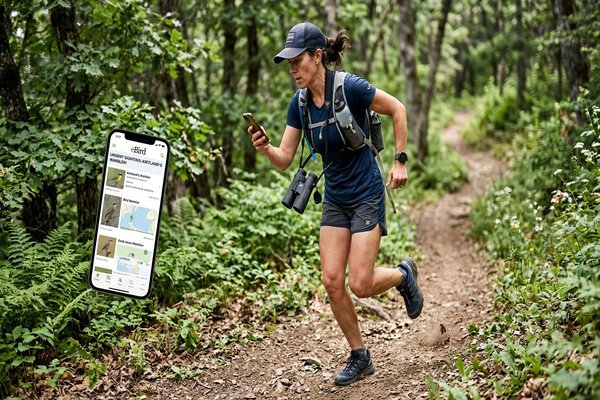A county lister birder on a chase