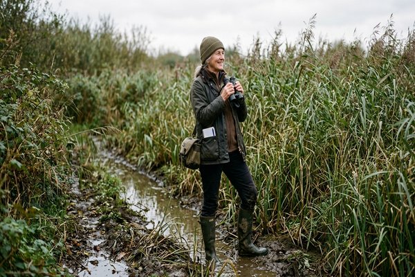 A local patch birder in their natural habitat